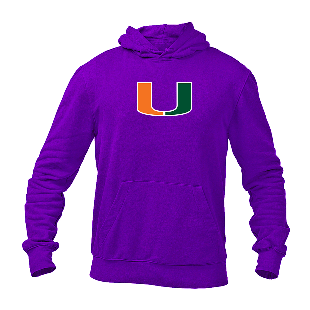 Men's Miami Hurricanes Logo Pullover Hoodie