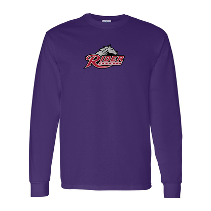 Men's Rider Broncs Logo Gildan Heavy Cotton Long Sleeve T-Shirt
