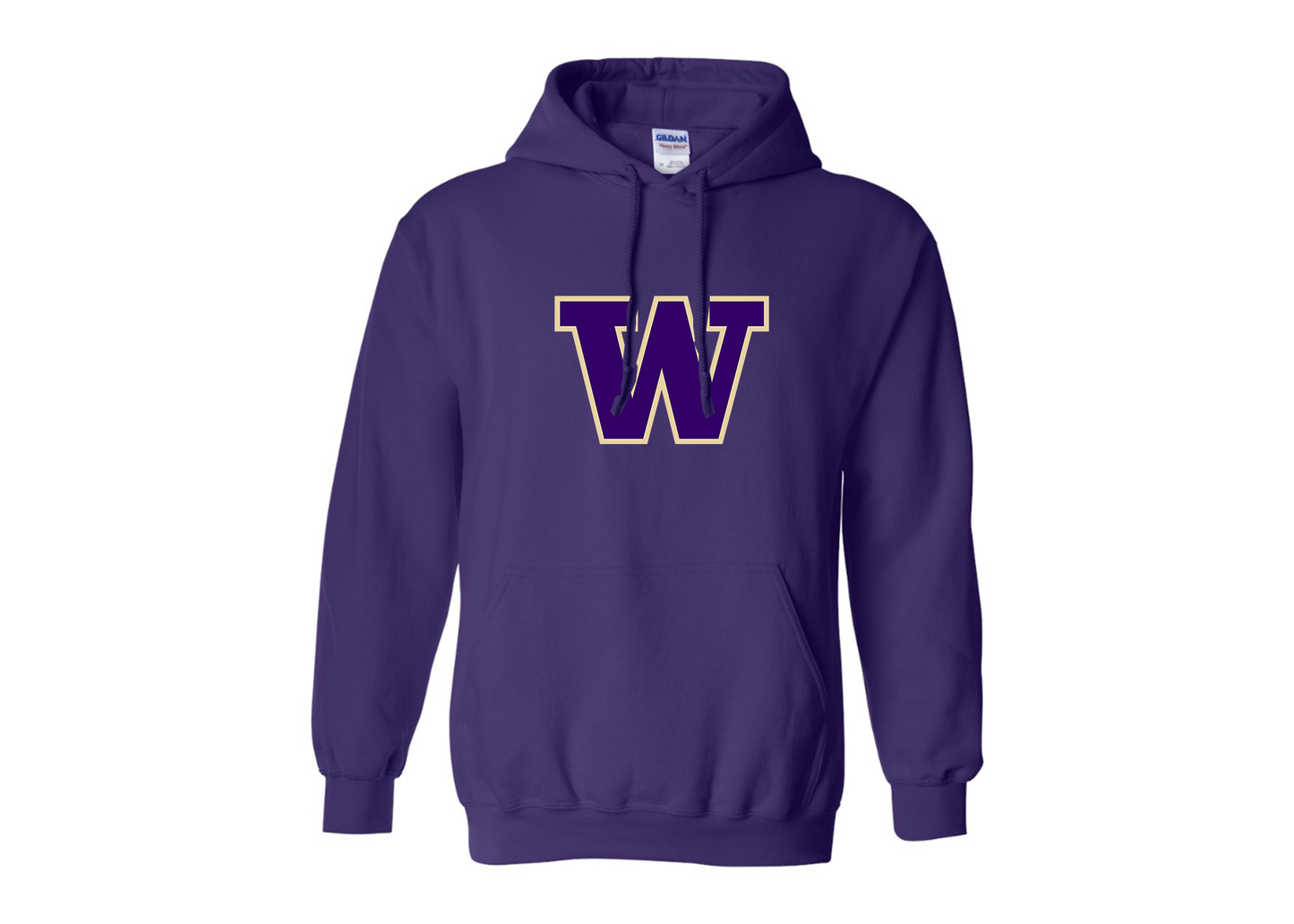Men's Washington Huskies Gildan  Heavy Blend Hooded Sweatshirt