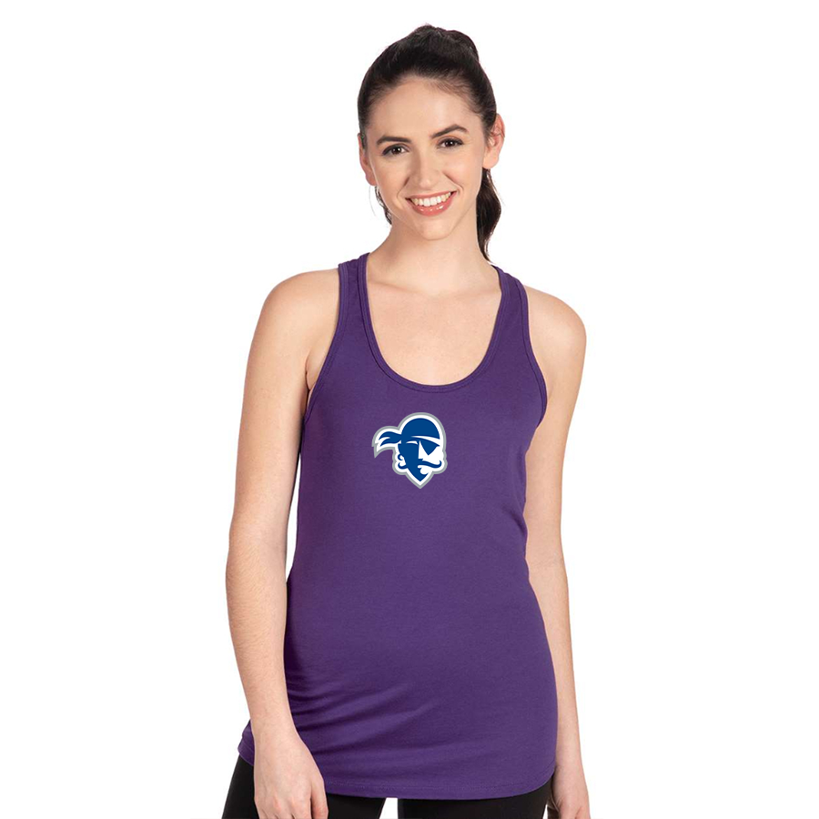 Women's Seton Hall Pirates Logo Next Level Ideal Racerback Tank