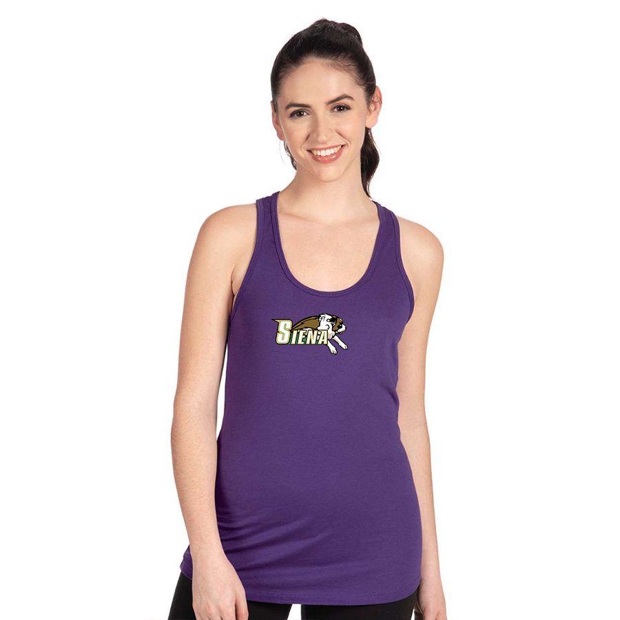 Women's Siena Saints Logo Next Level Ideal Racerback Tank