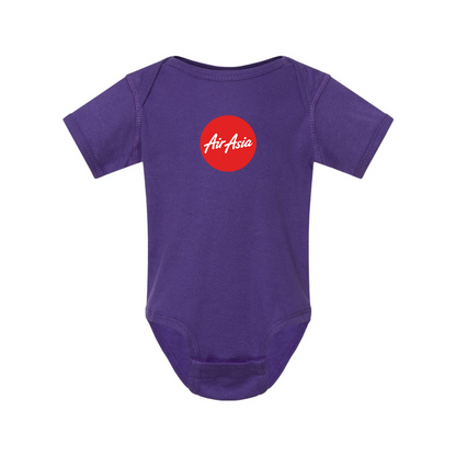 Air Asia Logo  Rabbit Skins Infant Baby Rib Bodysuit
