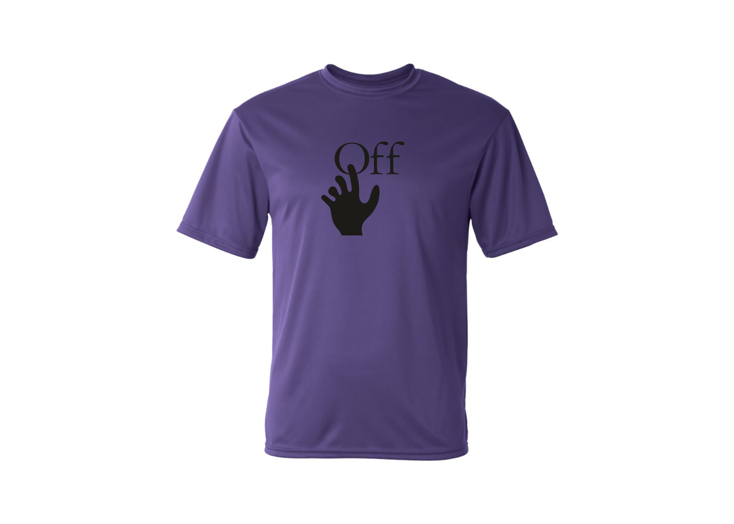 Men's Off-White Hand Polyester T-Shirt