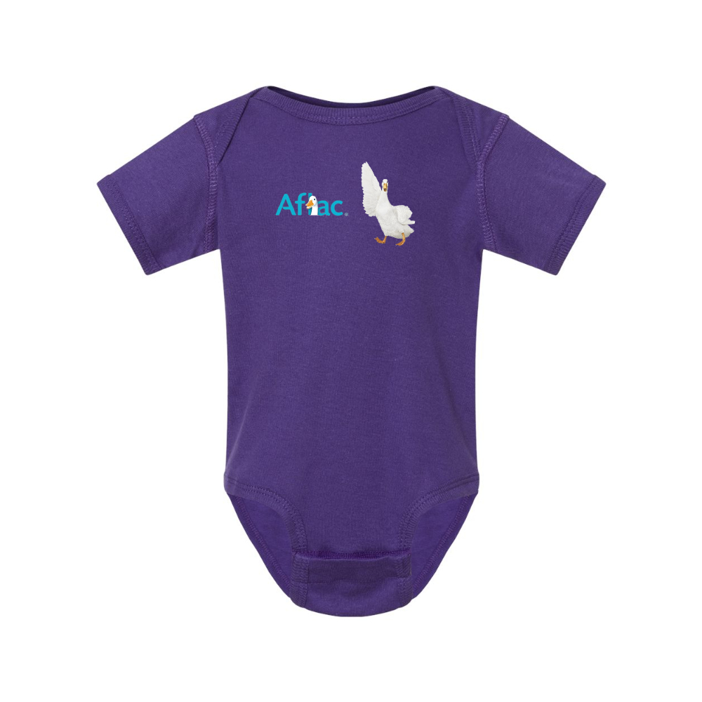 Aflac Logo and Duck  Rabbit Skins Infant Baby Rib Bodysuit