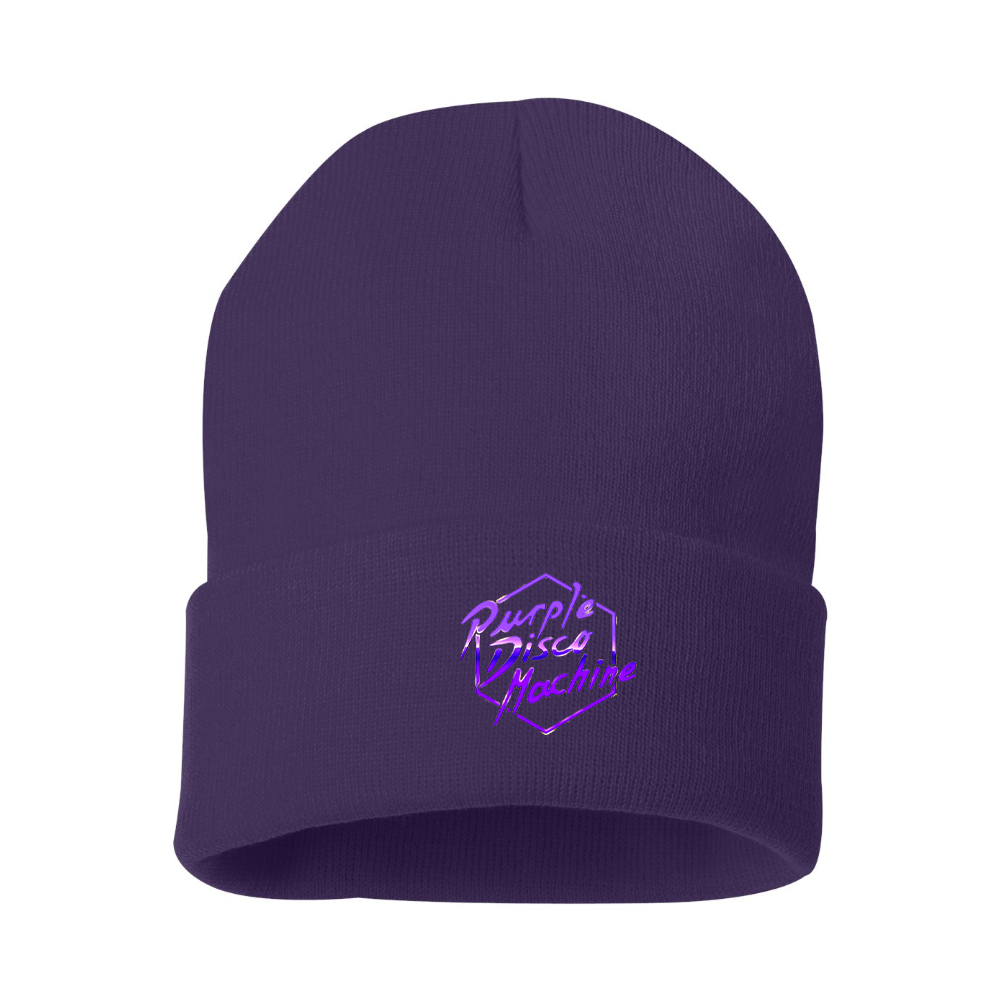 Purple Disco Machine Beanie Hat