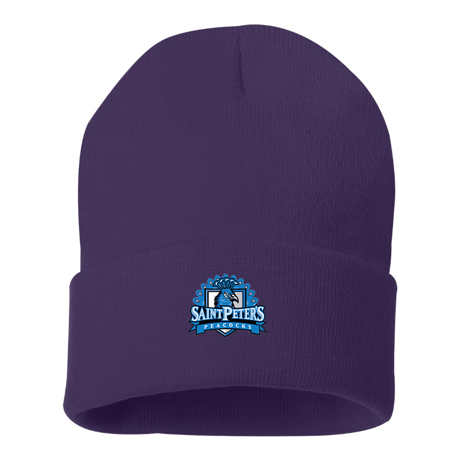 Saint Peters Peacocks Logo Beanie Hat