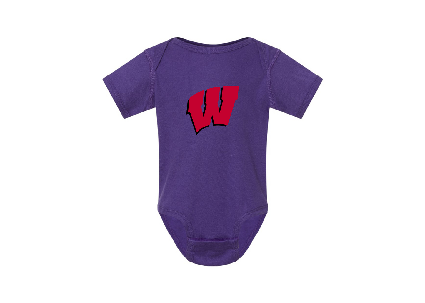 Wisconsin Badgers Rabbit Skins Infant Baby Rib Bodysuit