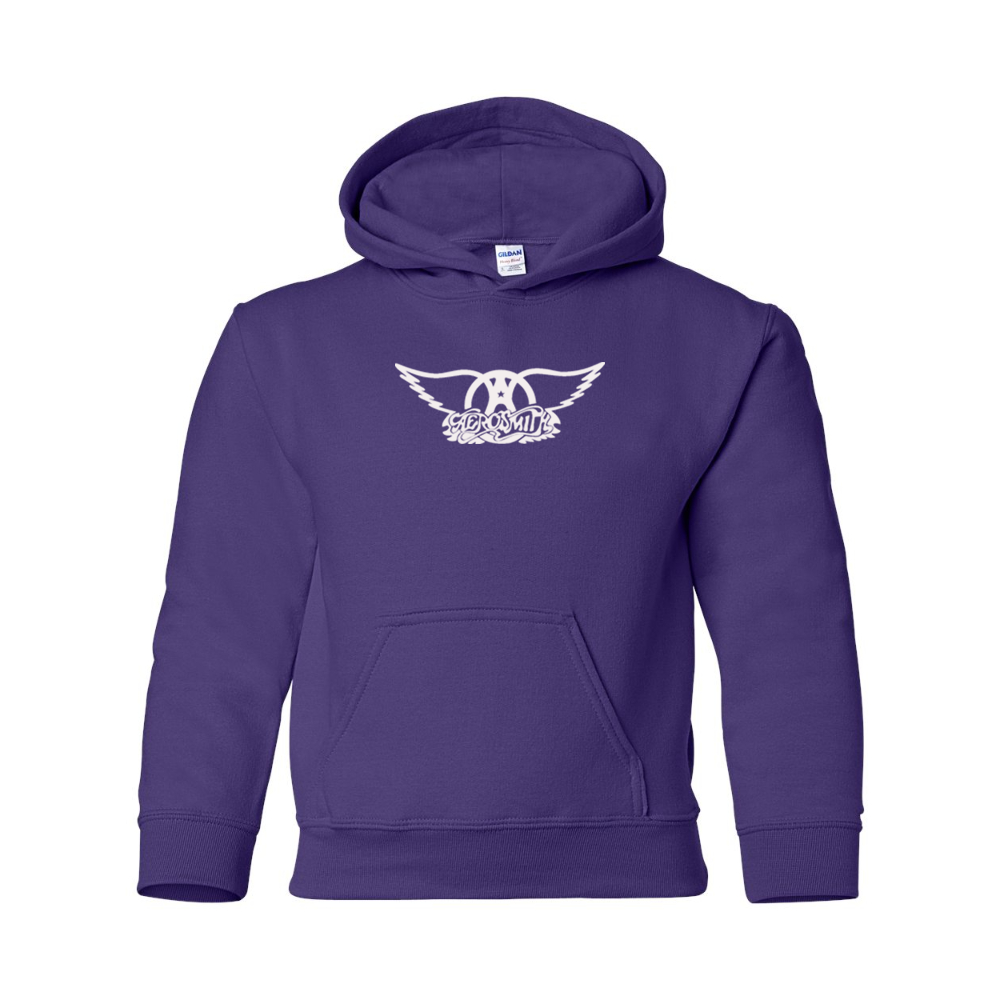 Youth Aerosmith Logo Gildan Heavy Blend  Hooded Sweatshirt