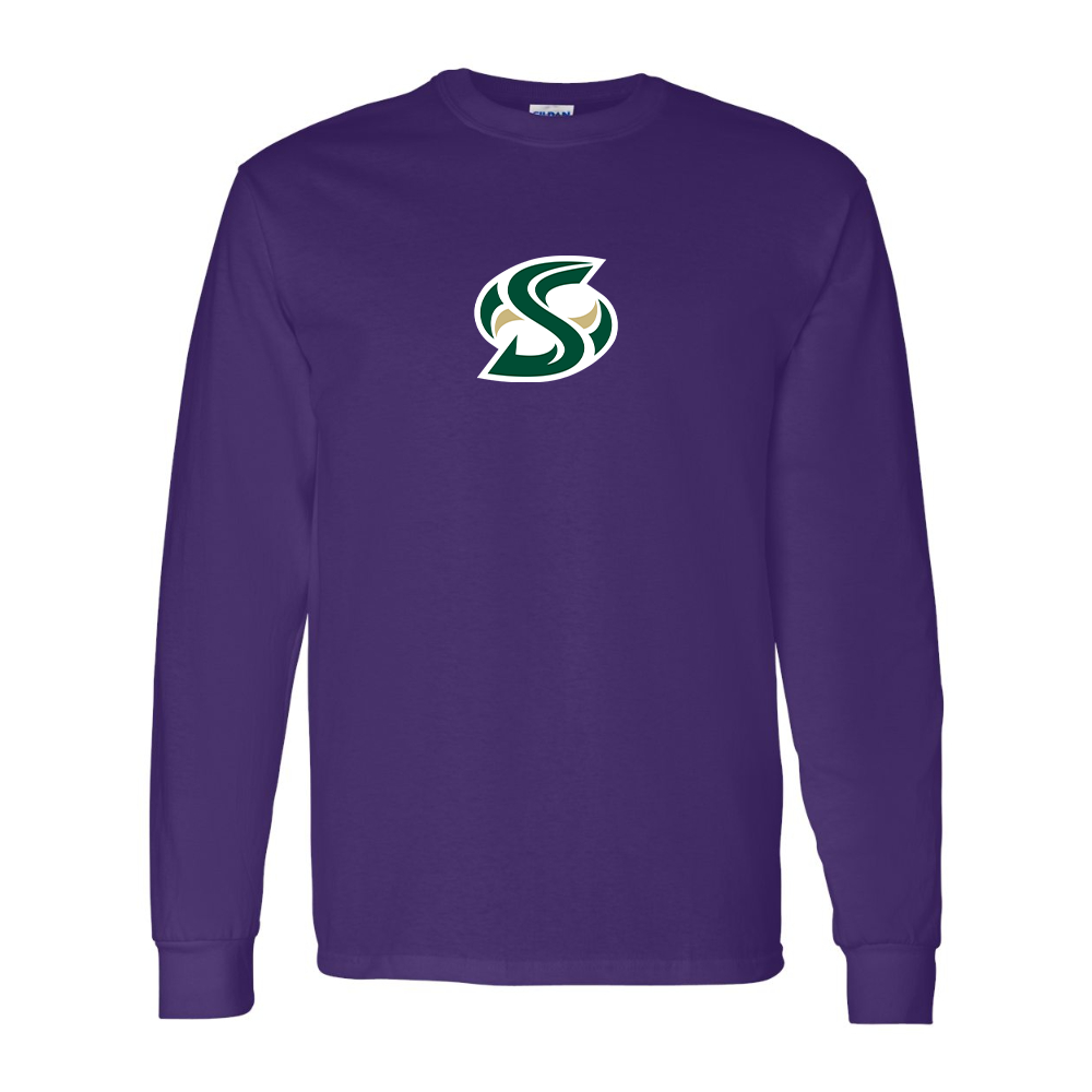 Men's Sacramento State Hornets Logo  Gildan Heavy Cotton Long Sleeve T-Shirt