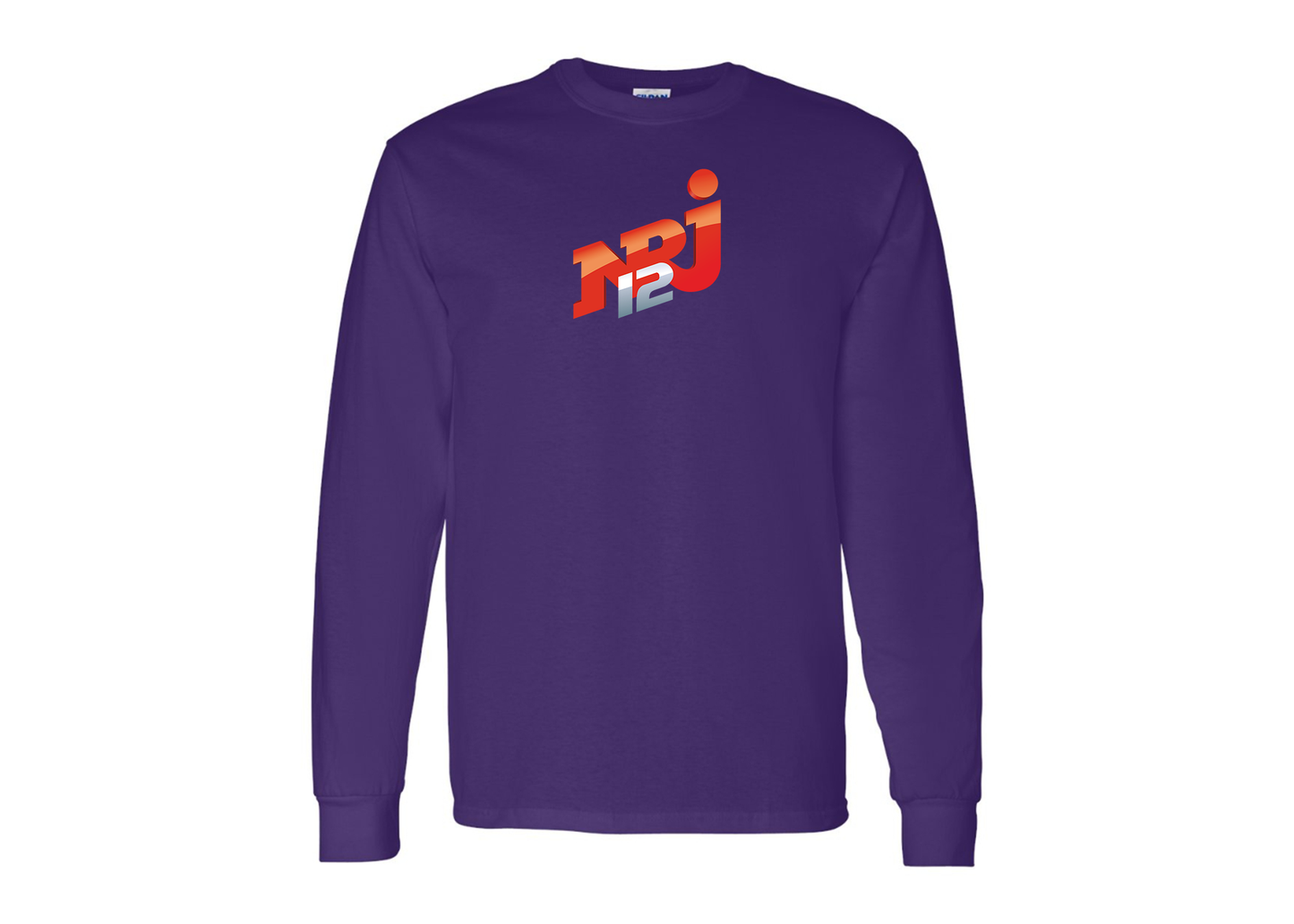 Men's NRJ 12 Logo Gildan Heavy Cotton Long Sleeve T-Shirt