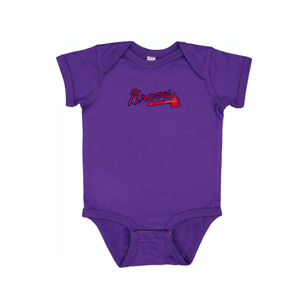 Atlanta Braves Logo Baby Romper Onesie