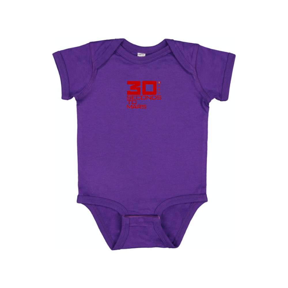 30 Seconds To Mars Logo Baby Romper Onesie