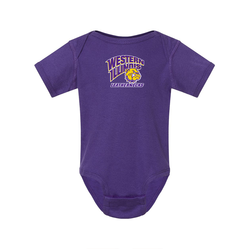 Western Illinois Leathernecks Rabbit Skins Infant Baby Rib Bodysuit