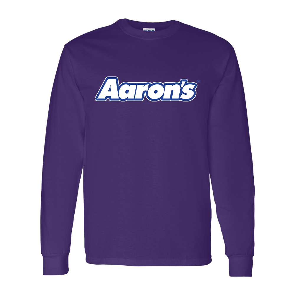 Men's Aaron_s Logo Gildan Heavy Cotton Long Sleeve T-Shirt
