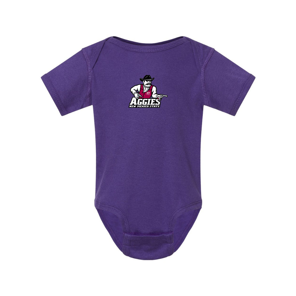 Aggies New Mexico State Logo  Rabbit Skins Infant Baby Rib Bodysuit