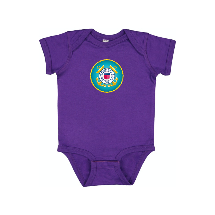 Coast Guard Logo Baby Romper Onesie