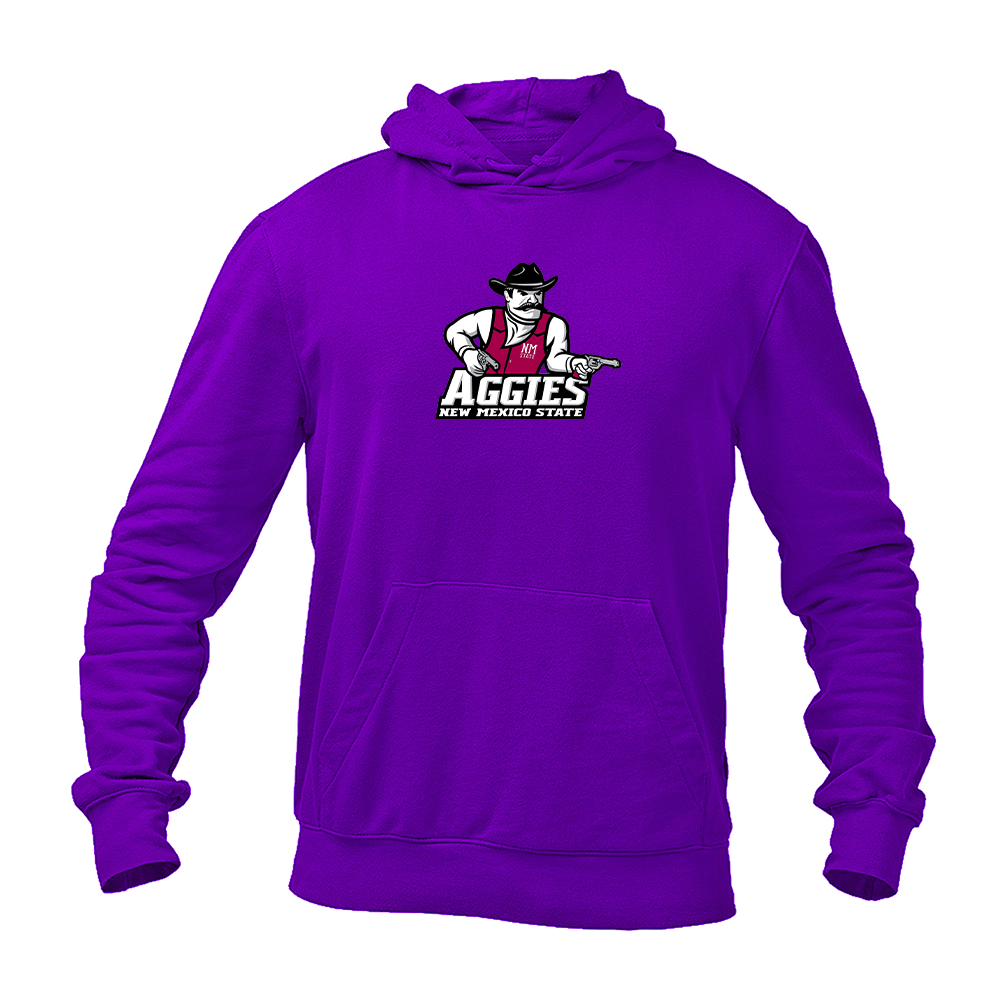 Men's Aggies New Aggies New Mexico State Logo Gildan  Heavy Blend Hooded Sweatshirt