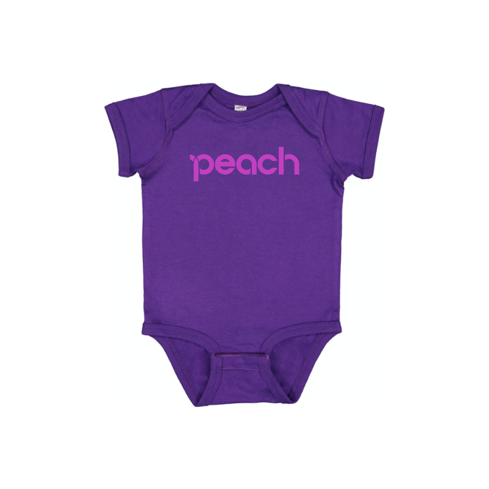 Peach Aviation Logo Baby Romper Onesie