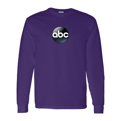 Men's Abc Logo Gildan Heavy Cotton Long Sleeve T-Shirt
