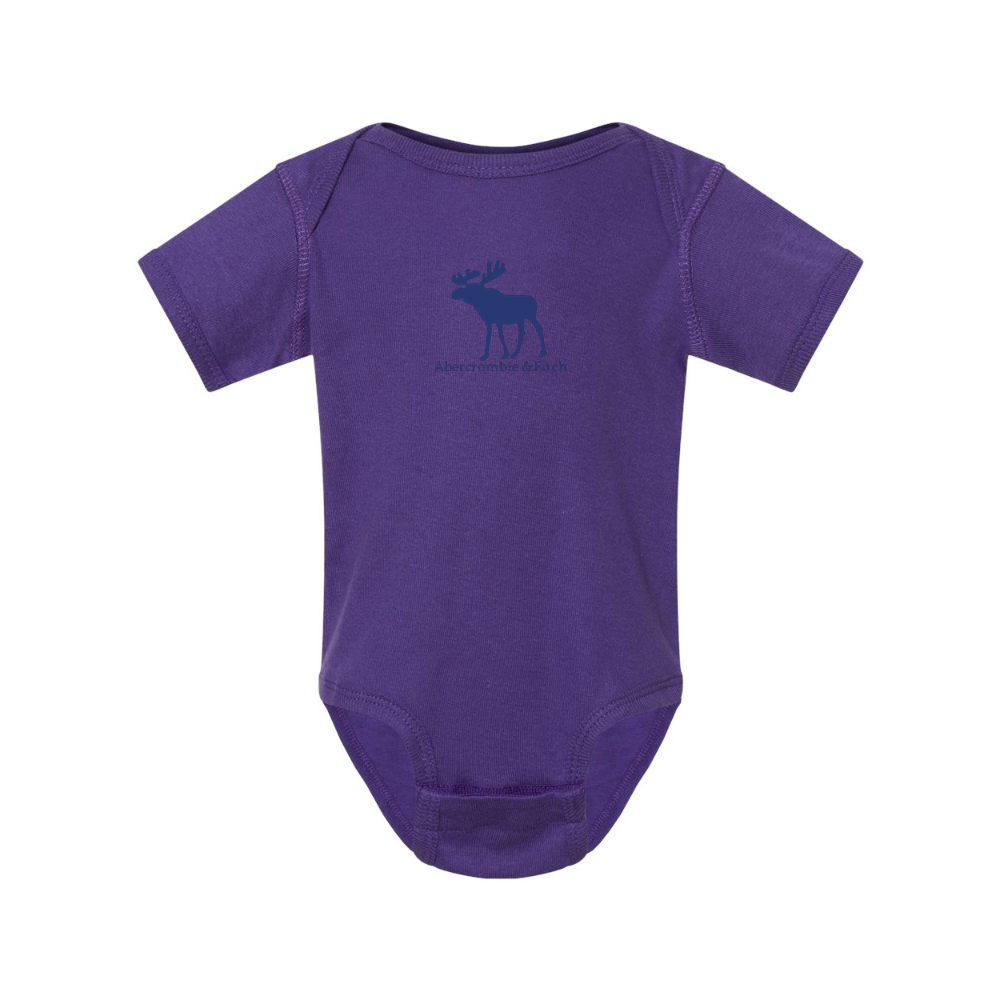Abercrombie & Fitch Moose Logo  Rabbit Skins Infant Baby Rib Bodysuit