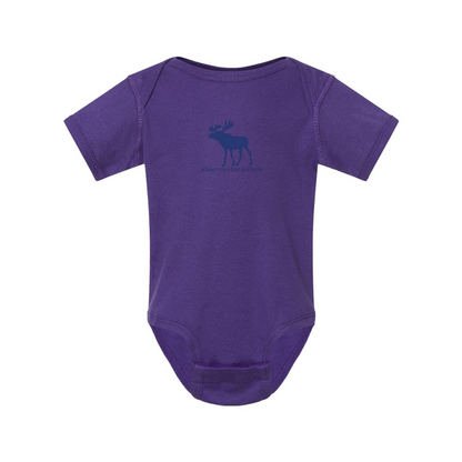 Abercrombie & Fitch Moose Logo  Rabbit Skins Infant Baby Rib Bodysuit