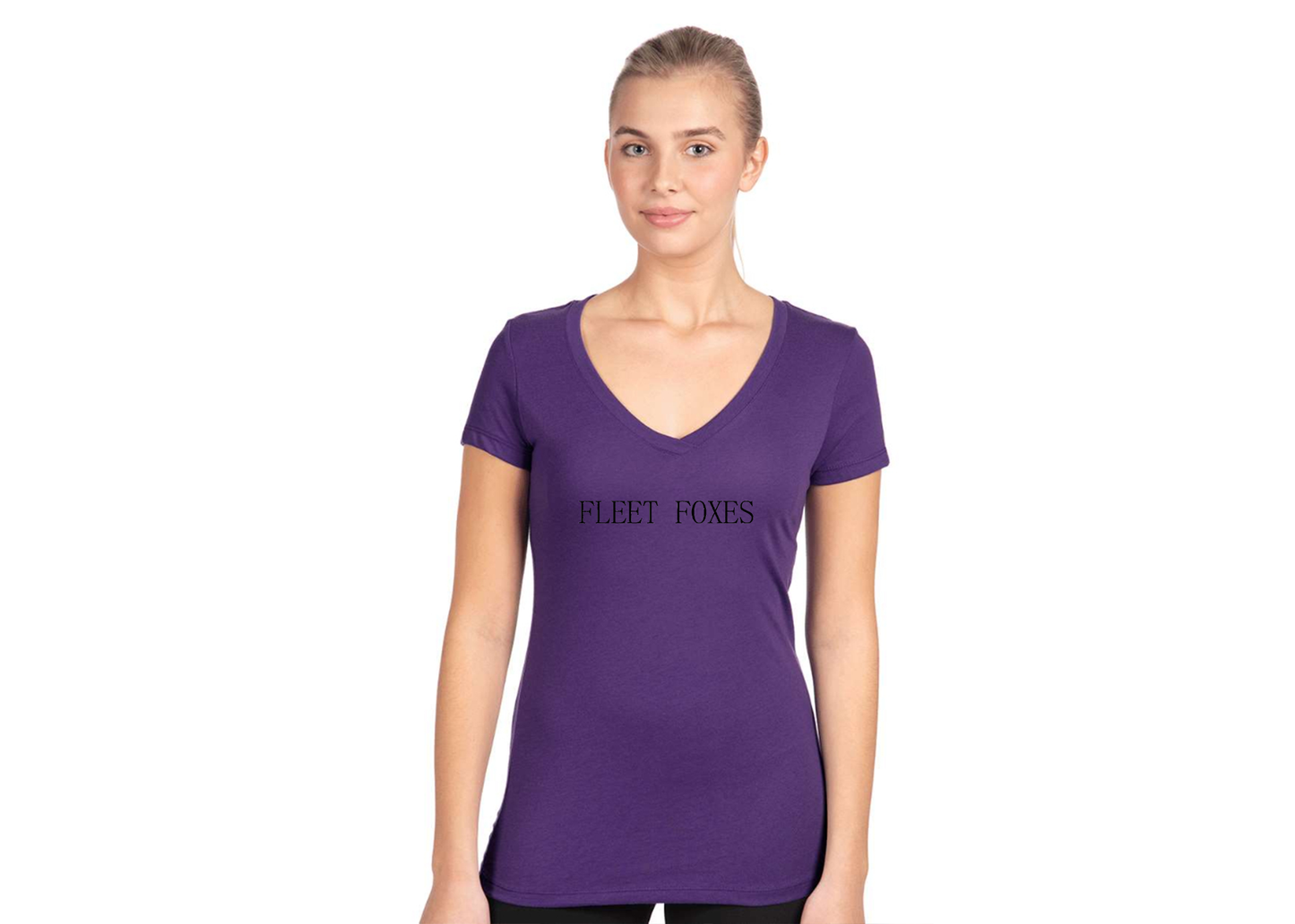Women's Fleet Foxes Logo  Next Level V-Neck T-Shirt