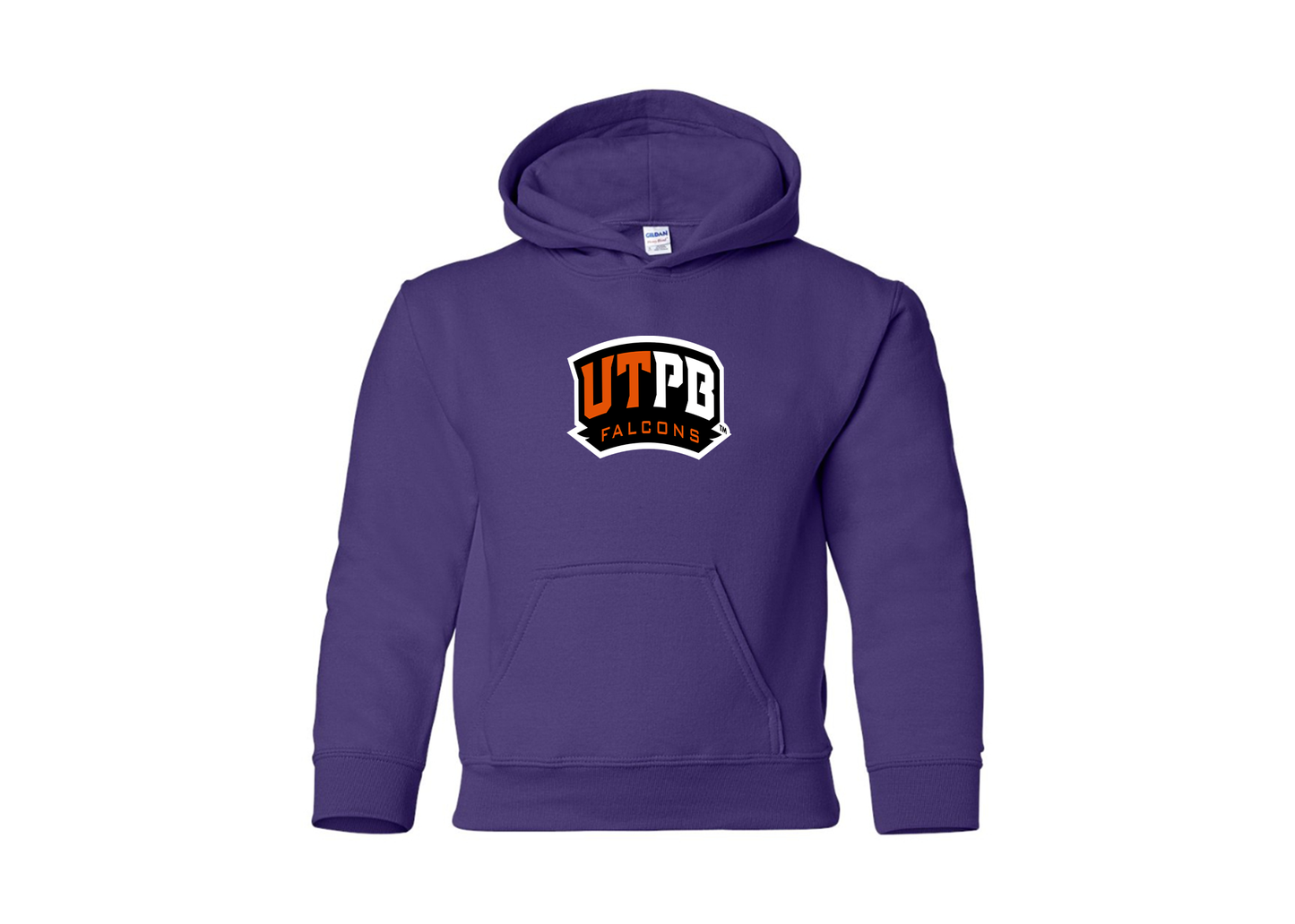 Youth UTPB Falcons Gildan Heavy Blend  Hooded Sweatshirt