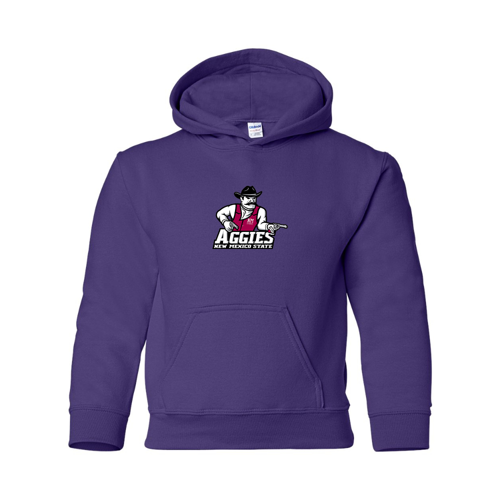 Youth Aggies New Mexico State Logo Gildan Heavy Blend  Hooded Sweatshirt