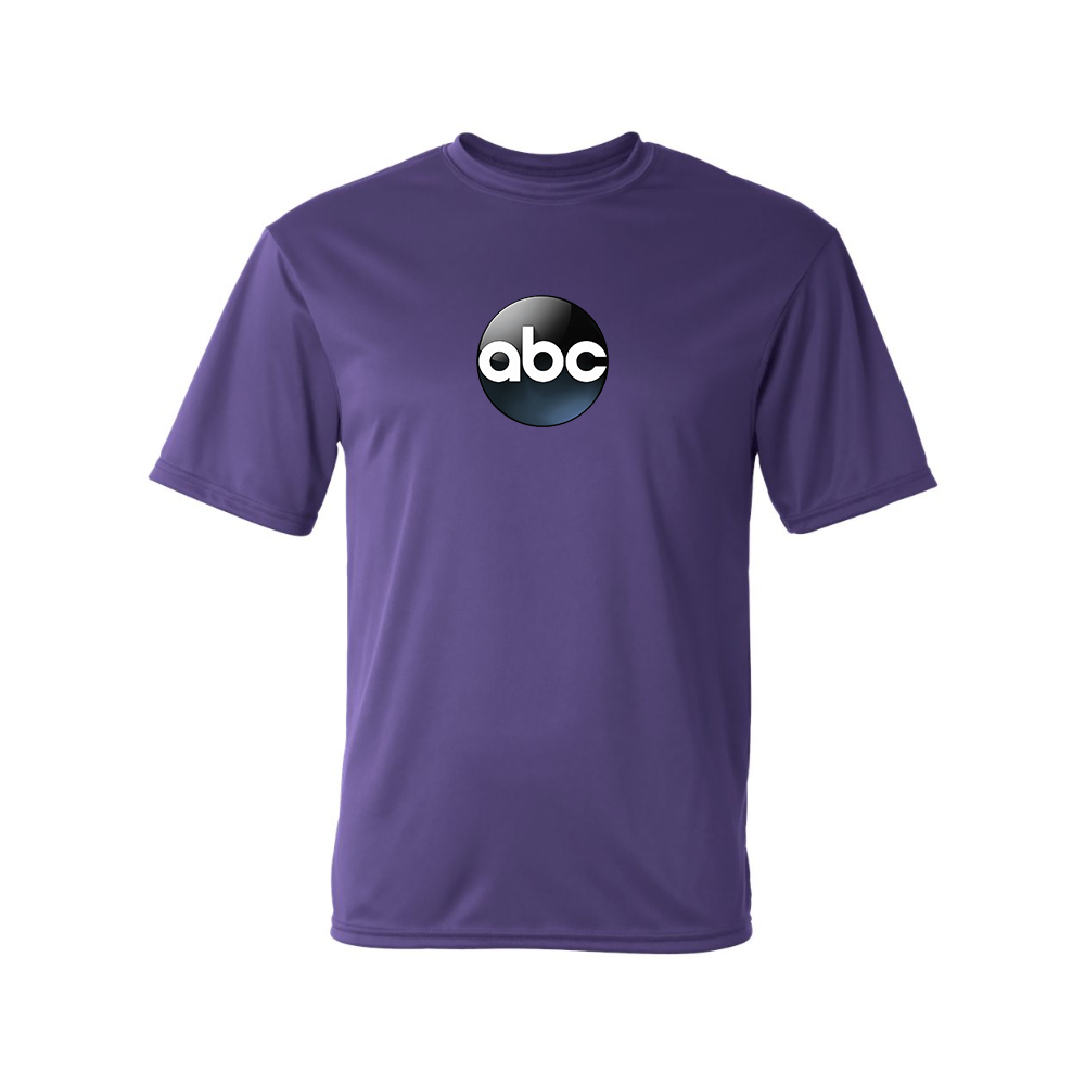 Men's Abc Logo Polyester T-Shirt