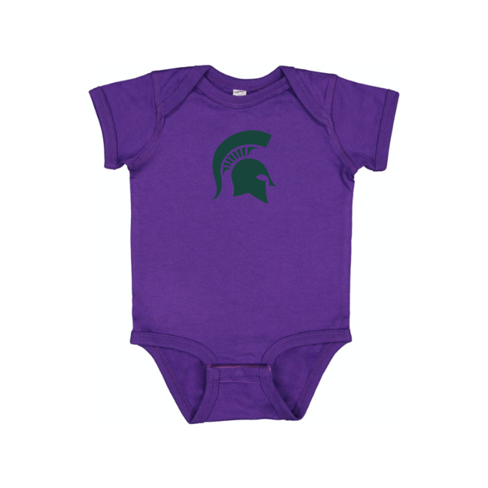 Michigan State Spartans Logo Baby Romper Onesie