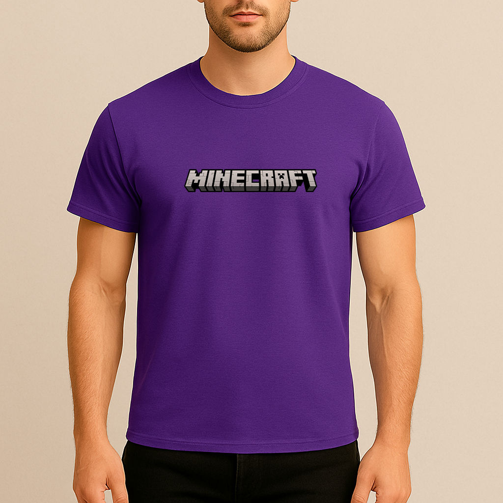 Men's Minecraft Game Cotton T-Shirt