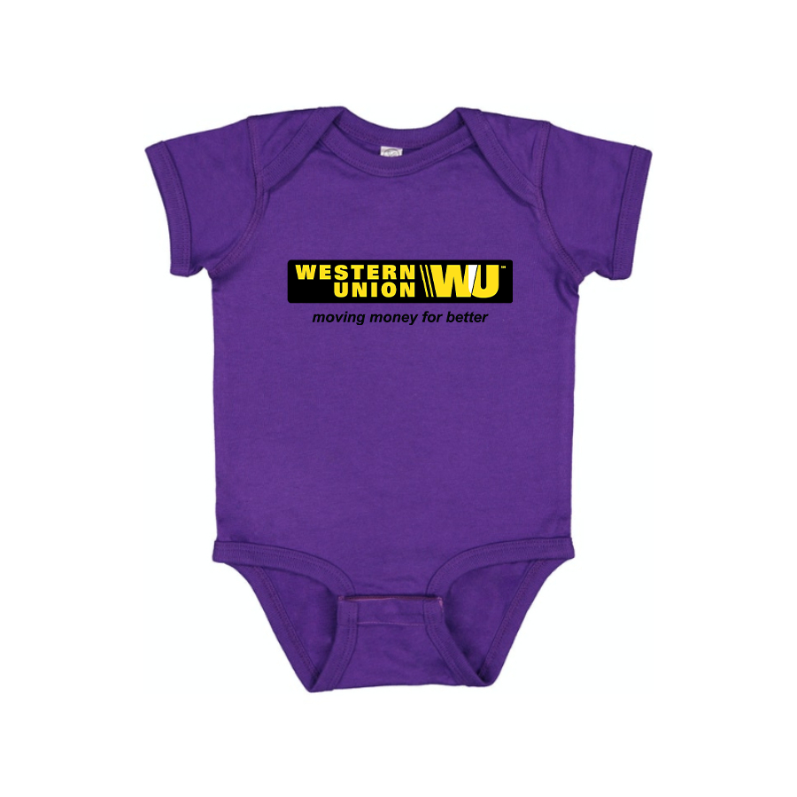 Wastern Union Logo Baby Romper Onesie