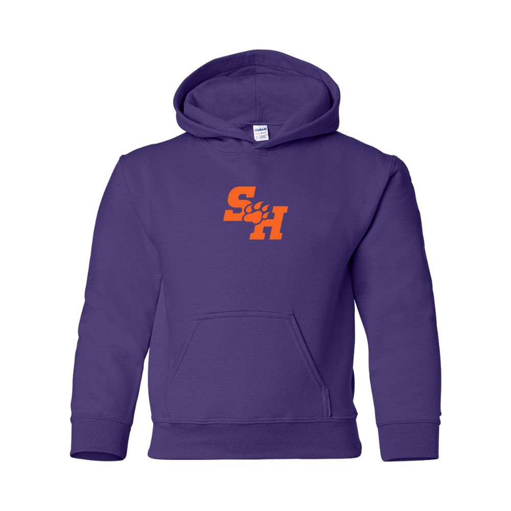 Youth Sam Houston State Bearkats Logo Gildan Heavy Blend  Hooded Sweatshirt