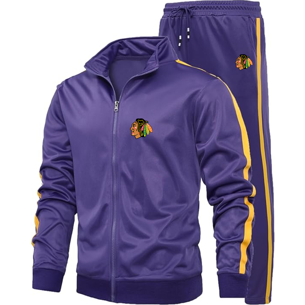 Men's Blackhawks Logo Dri-Fit TrackSuit