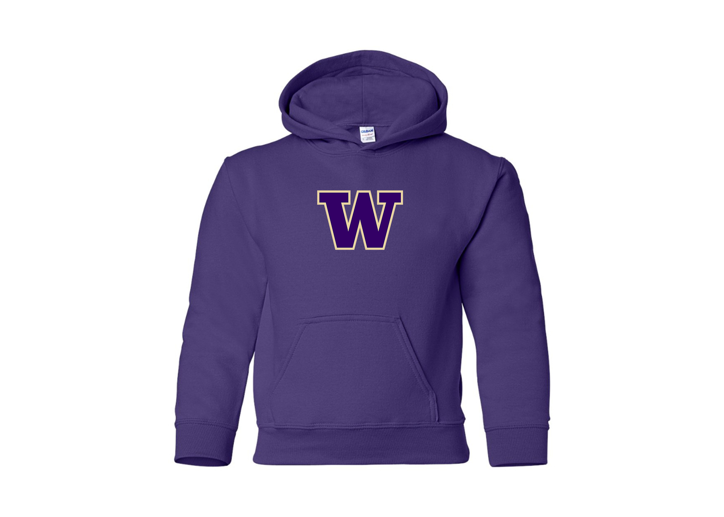 Youth Washington Huskies Gildan Heavy Blend  Hooded Sweatshirt
