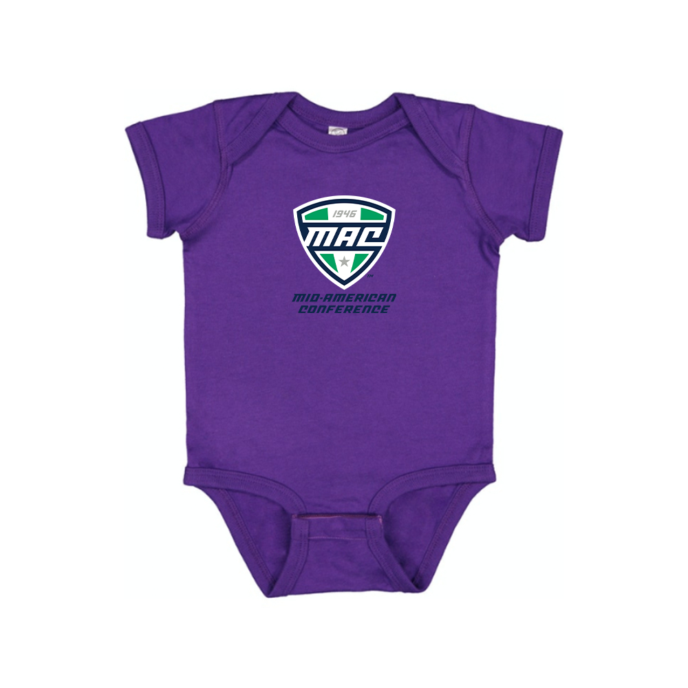 Mid American Conference Logo Baby Romper Onesie