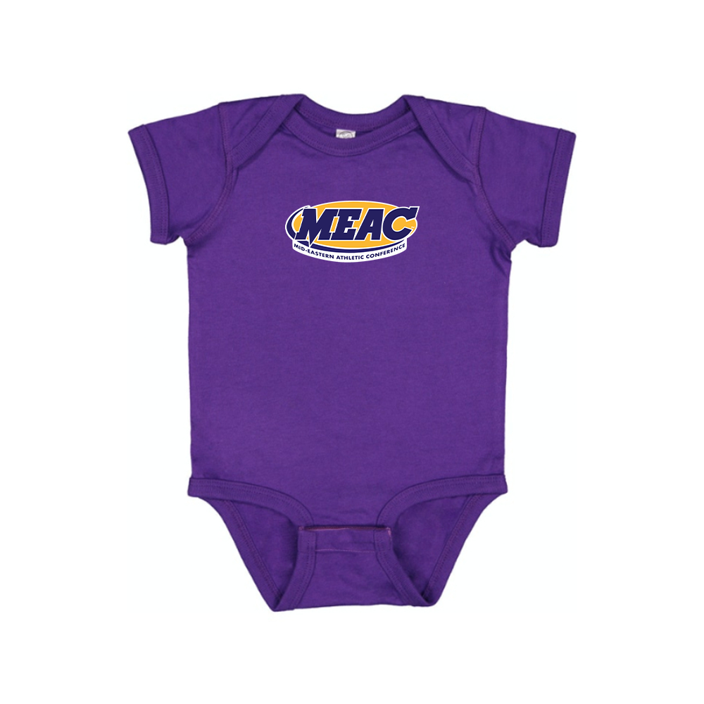 Mid Eastern Athletic Conference Logo Baby Romper Onesie