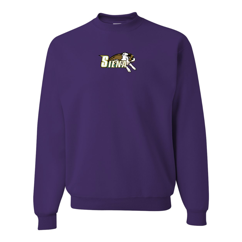 Men's Siena Saints Logo  JERZEES NuBlend Crewneck Sweatshirt