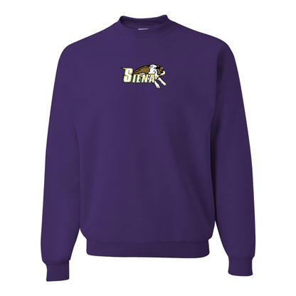 Men's Siena Saints Logo  JERZEES NuBlend Crewneck Sweatshirt