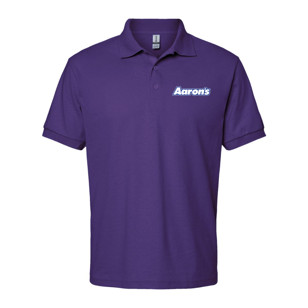 Men's Aaron_s Logo Gildan Dry Blend Jersey Polo