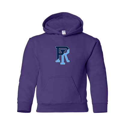 Youth Rhode Island Rams Logo Gildan Heavy Blend  Hooded Sweatshirt