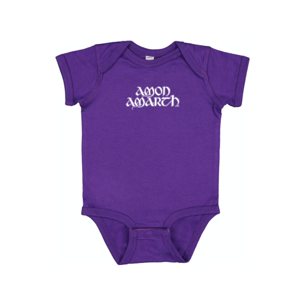 Amon Amarth Logo Baby Romper Onesie