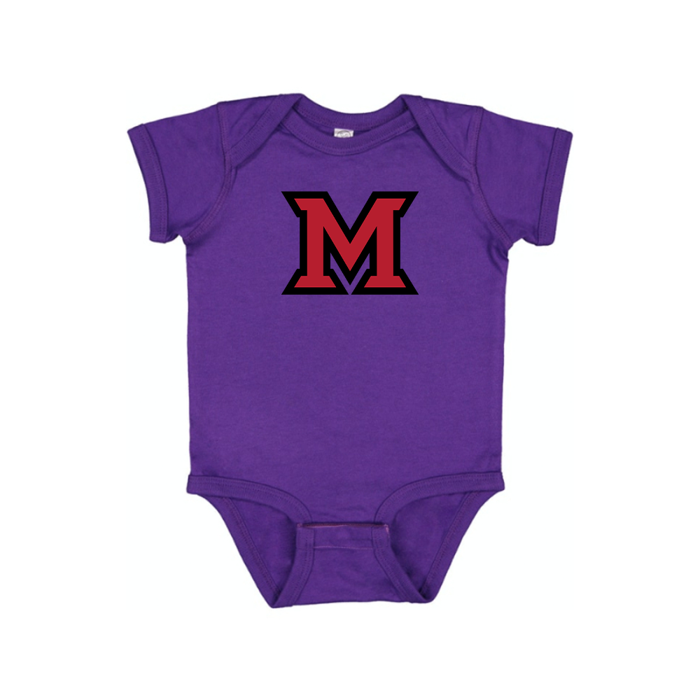 Miami Ohio RedHawks Logo Baby Romper Onesie
