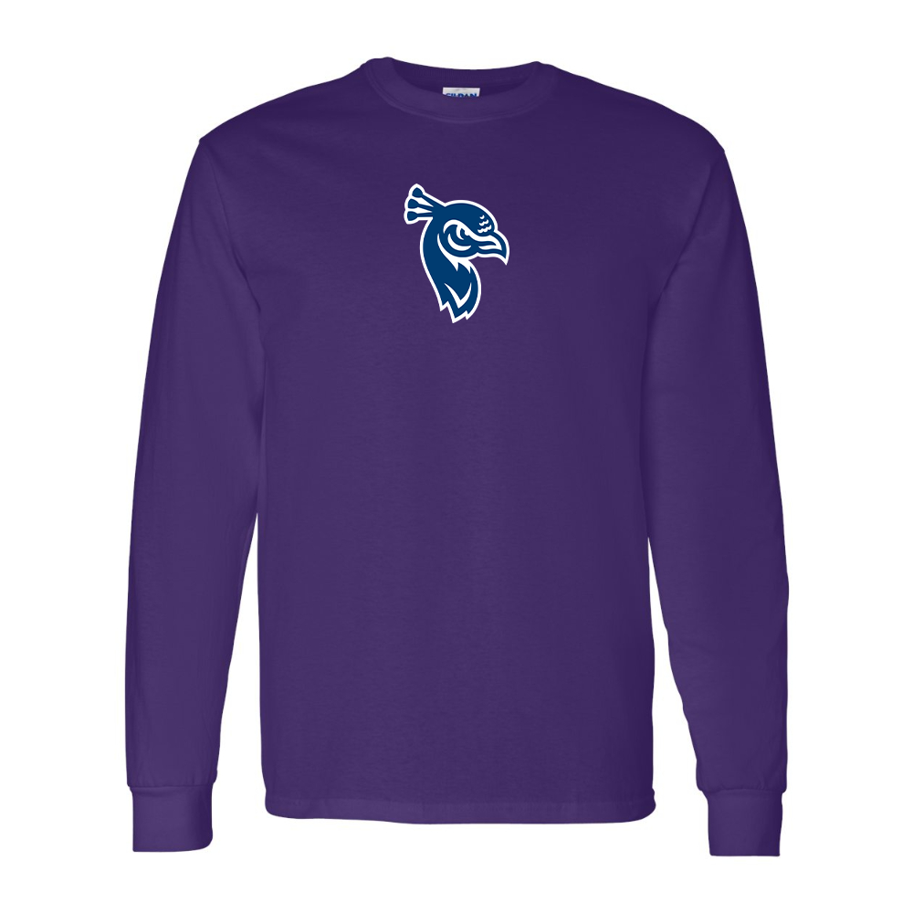 Men's Saint Peters Peacocks Logo Gildan Heavy Cotton Long Sleeve T-Shirt