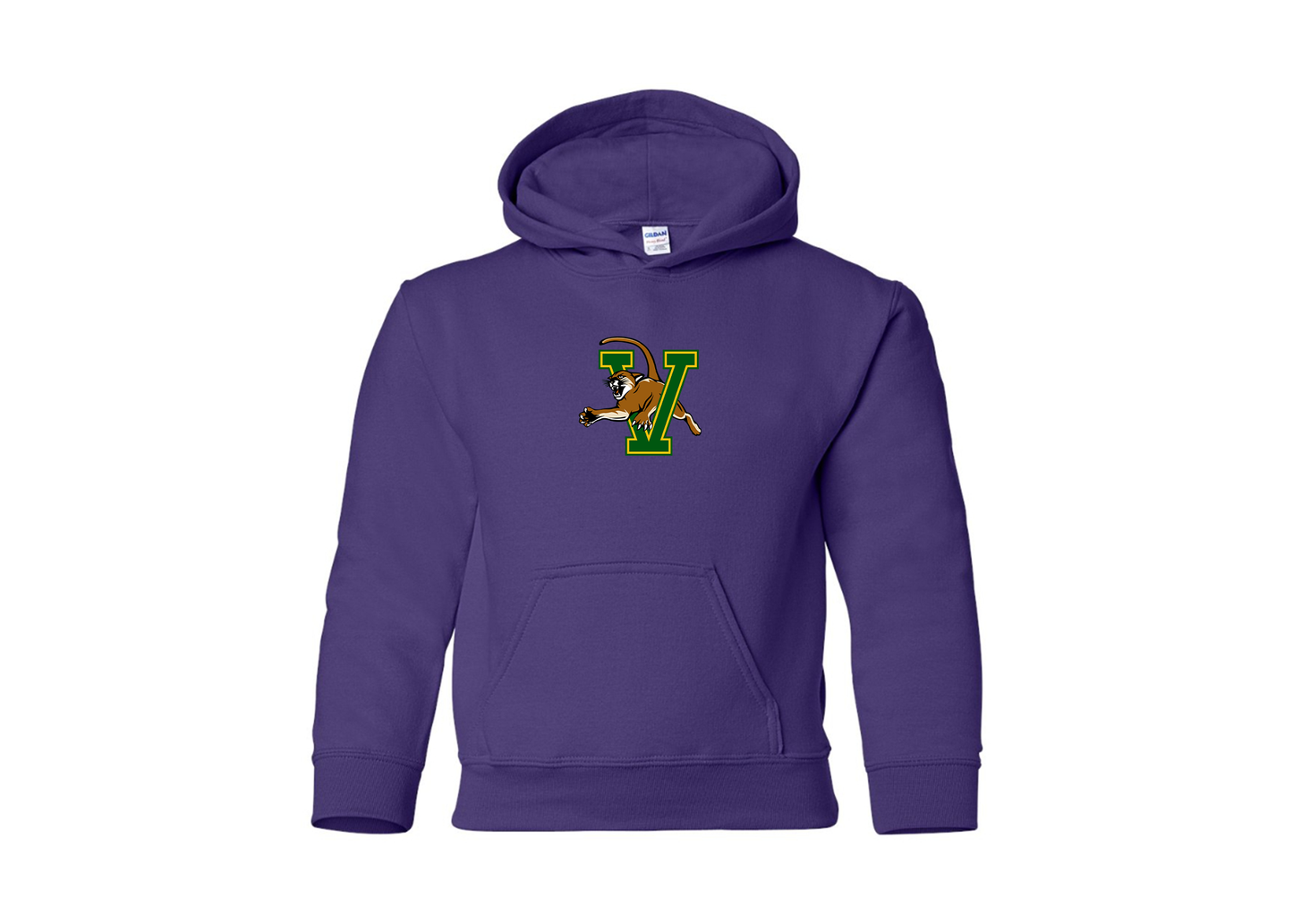 Youth Vermont Catamounts Gildan Heavy Blend  Hooded Sweatshirt