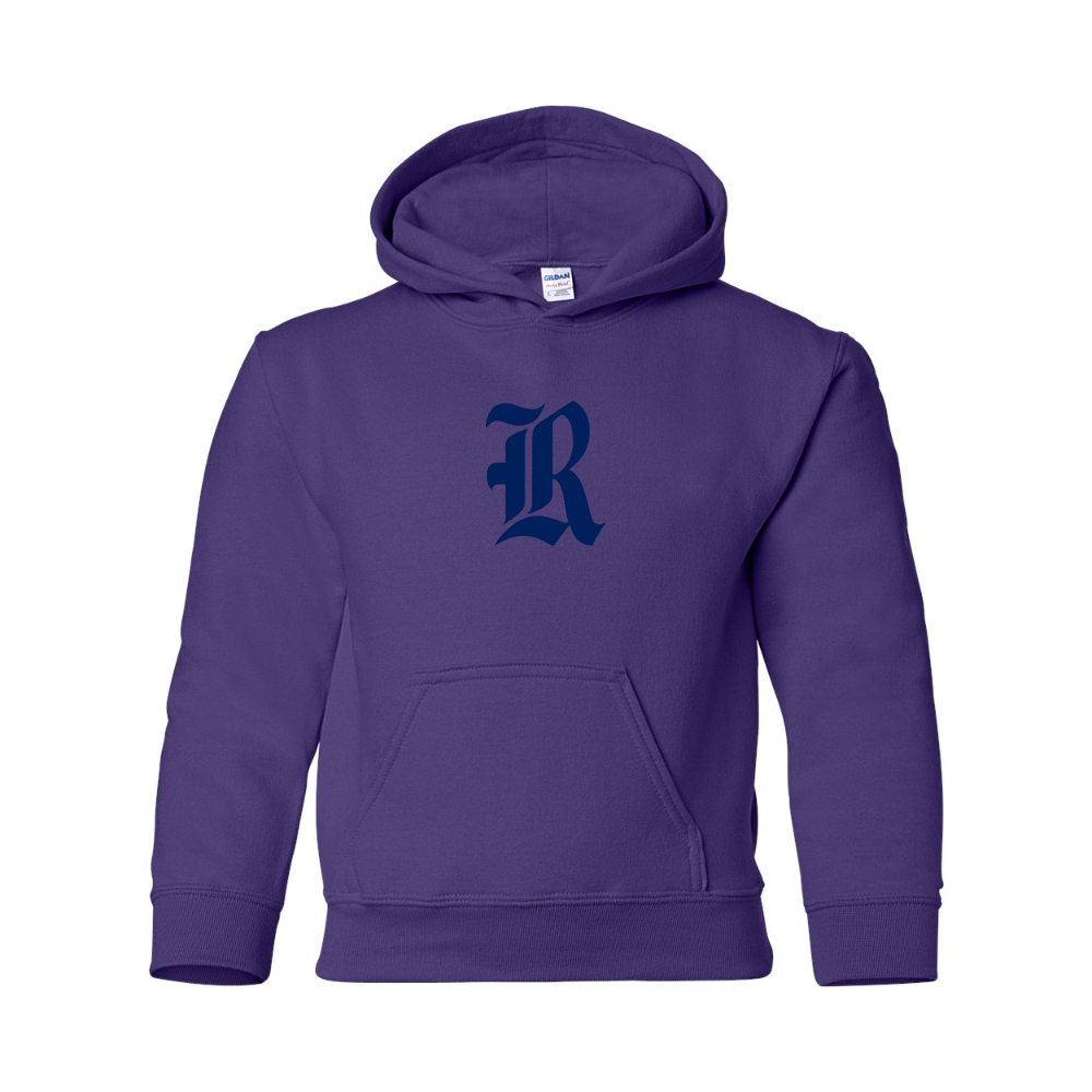 Youth Rice Owls Logo Gildan Heavy Blend  Hooded Sweatshirt