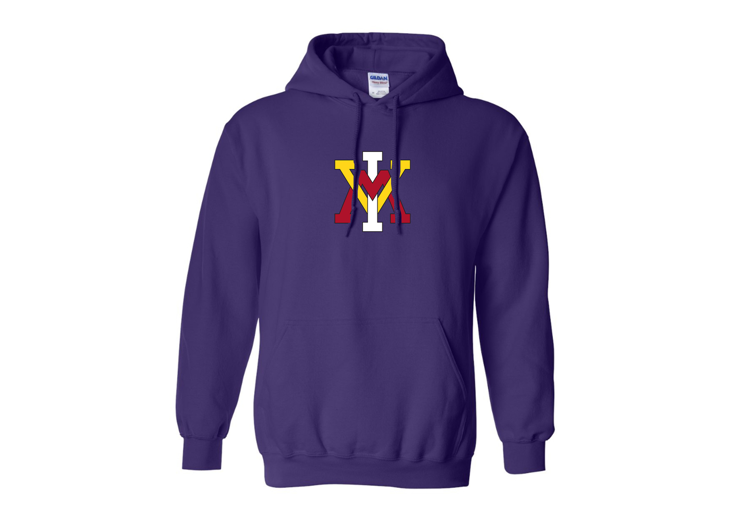 Men's VMI Keydets Gildan  Heavy Blend Hooded Sweatshirt