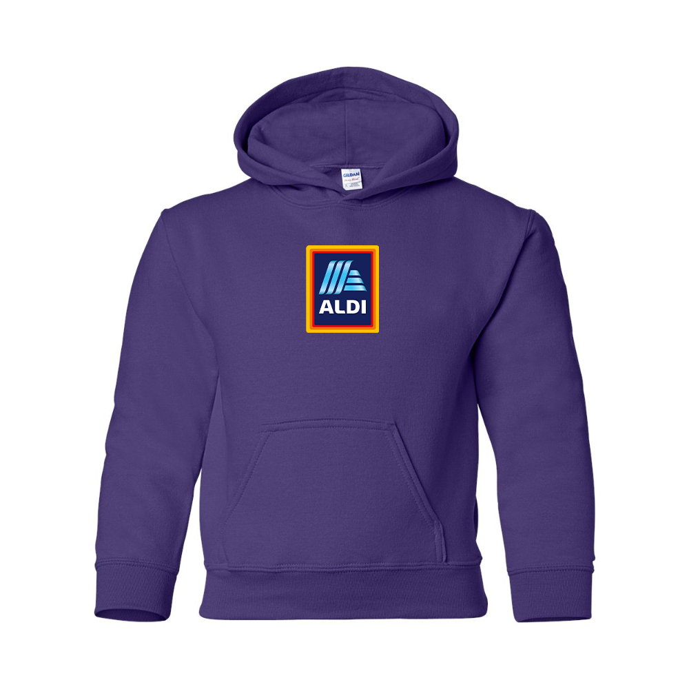 Youth Aldi Logo Gildan Heavy Blend  Hooded Sweatshirt