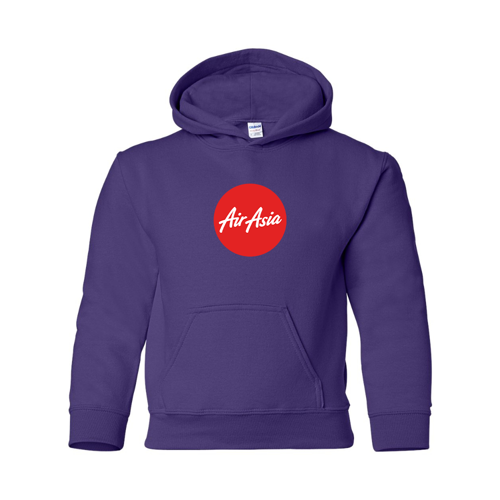 Youth Air Asia Logo Gildan Heavy Blend  Hooded Sweatshirt