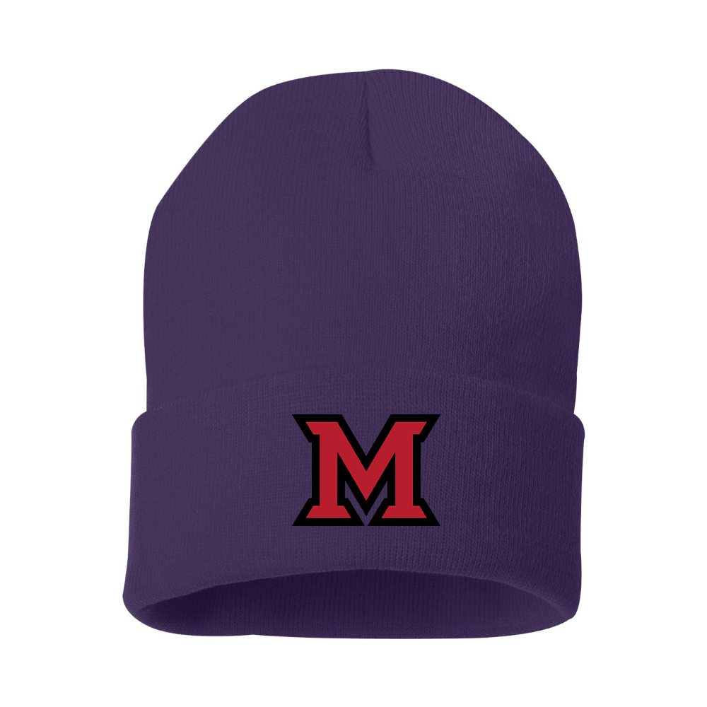 Miami Ohio RedHawks Logo Beanie Hat